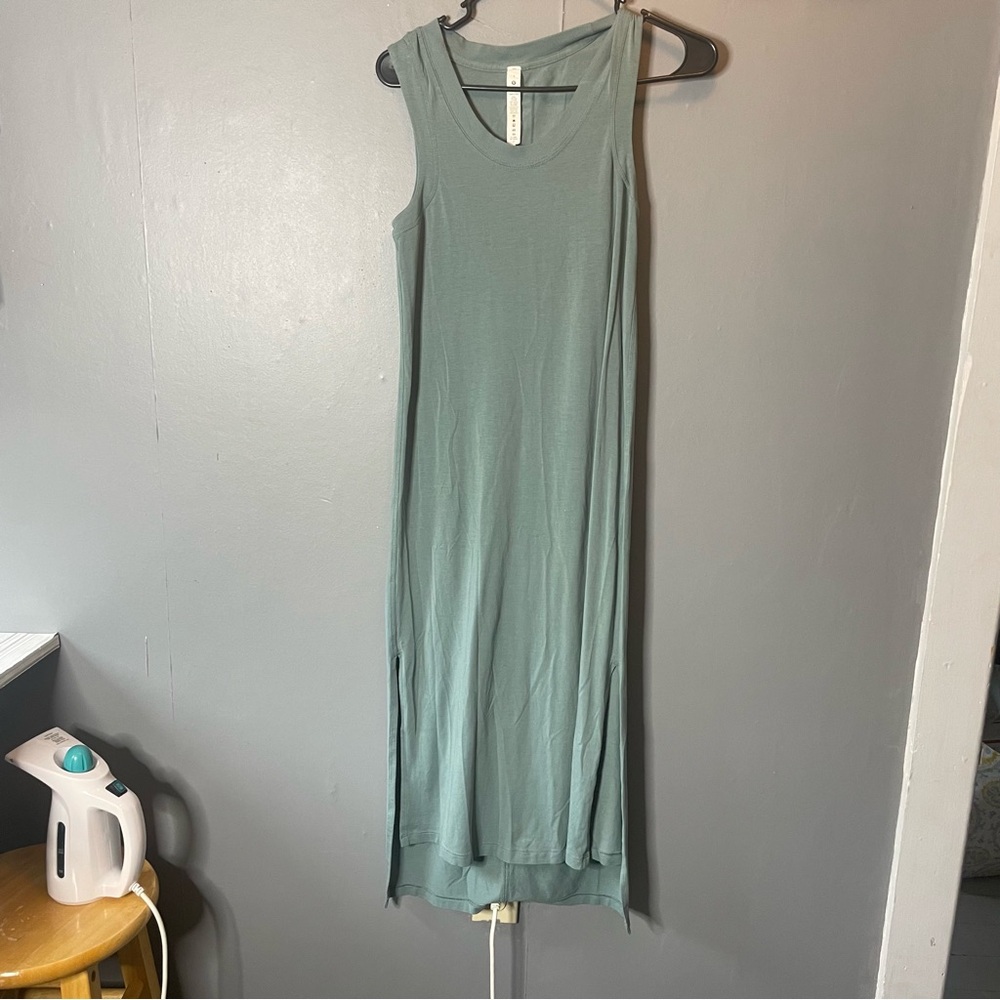 Lululemon All Yours Tank Maxi Dress Tidewater Teal size 2 - Picture 6 of 14